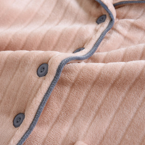 2025 Winter Couple Long Sleeve Button-Down Homewear Thick Warm Flannel Pajama <strong>Sets</strong> for <strong>Men</strong> Sleepwear <strong>Pyjamas</strong> Suit - Product Image 6