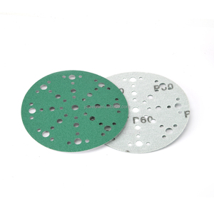 Disques de ponçage à <span class=keywords><strong>film</strong></span> vert de 6 pouces pour l'extraction de la poussière, avec motif à 49 trous, pack varié de 50 disques, papier abrasif robuste à fixation auto-agrippante - Product Image 3