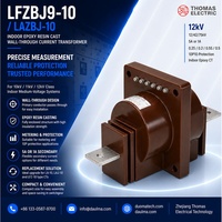 Transformateur de courant LFZBJ9-10 10kV 0.2S/10P10 400/5A en résine époxy moulée, traversant le mur (CT)