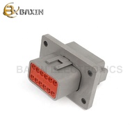 Connecteur Deutsch DT étanche pour voiture automobile femelle 12pin avec DT04-12P-L012 à bride de montage