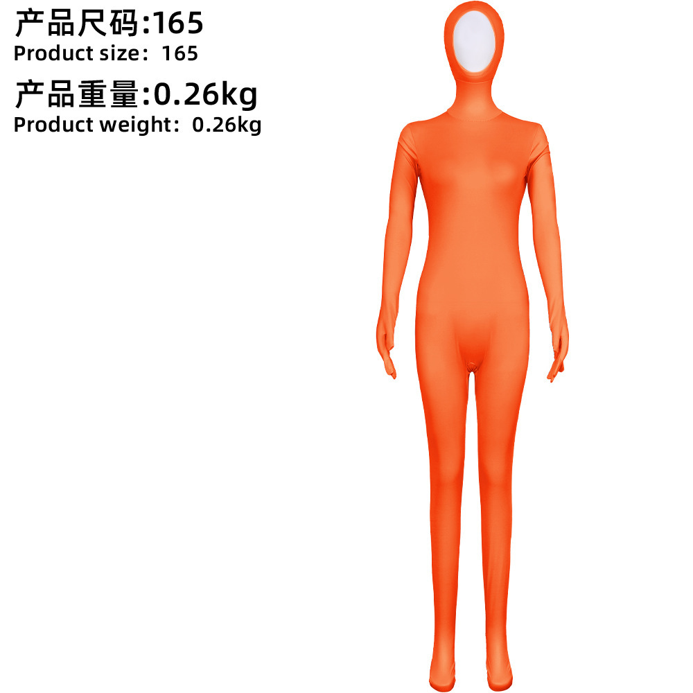 Orange - Unisex style with hands, feet, and face showing