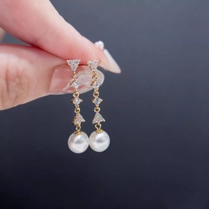 22863DIY S925 Pendientes de Plata con Perlas Multicolores de 7-12 mm, Base Vacía para Pendientes de Cristal - Product Image 3