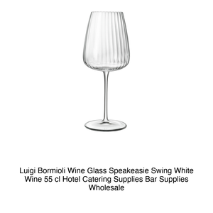 แก้วไวน์ขาว Speakeasie Swing 55 ซล. สูง 22.7 ซม. เส้นผ่านศูนย์กลาง 9.3 ซม. ยี่ห้อ Luigi Bormioli - Product Image 2