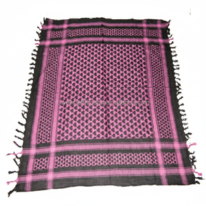 Bufanda árabe Keffiyeh de algodón 100% de alta calidad, bufanda táctica musulmana Shemagh para el desierto con diseño de corazón pequeño para hombres y mujeres - Product Image 1