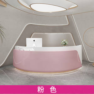 Comptoir de bar en bois en forme d'arc créatif pour hôtel et réception scolaire, design moderne, forme personnalisable - Product Image 6