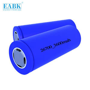 Yüksek Deşarj Oranlı EBAK IFR26700 3600mAh Lifepo4 Hücreler 26700 3600mAh 3.2V Hücreler, İHA Silindirik Lityum İyon Piller için - Product Image 1