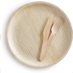 <span class=keywords><strong>Lot</strong></span> de vaisselle jetable, assiettes rondes en Fiber de <span class=keywords><strong>bambou</strong></span>, accessoires de cuisine de haute qualité, prix exceptionnel - Product Image 6