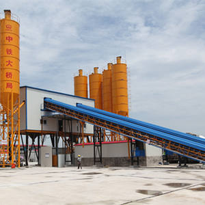 Cinturón de bajo costo Radial Lote de hormigón automático Planta dosificadora de hormigón fijo Estación mezcladora de hormigón compacta - Product Image 5