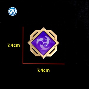 พวงกุญแจโซ่อื่นๆสำหรับตกแต่งคอสเพลย์เกมขนาดใหญ่วงแหวน7สไตล์1:1สร้างเสริมดวงตาแห่งเทพเจ้า10ซม. - Product Image 4