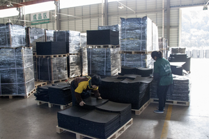 Rouser-alfombra de goma para gimnasio, rollo de goma Epdm, baloncesto, gimnasio, Fitness - Product Image 6