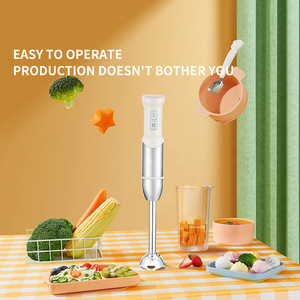 Procesador de alimentos portátil 6 en 1, licuadora eléctrica, máquina para preparar comida para bebés, portátil, de alta eficiencia, sin BPA, menos de 1 litro, color blanco marfil - Product Image 3