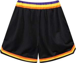 Pantalones Cortos Deportivos Vintage, Shorts de Baloncesto BSCI, Pantalones Cortos de Baloncesto de Malla de Doble Capa con Estampado Retro para Hombre y Mujer - Product Image 2