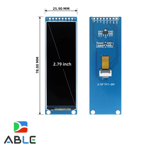 โมดูลจอแสดงผล TFT LCD แบบยืด AIOT ขนาด 2.79 นิ้ว รุ่น 142x428 SPI 10 พิน มุมมองกว้าง - Product Image 3