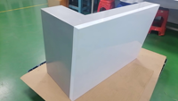 Pièce d'armoire OEM en tôle, assemblage d'angle supérieur gauche, pliage CNC, soudage, peinture poudrée
