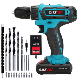 Taladro de impacto recargable OEM Cisivis OEM 21V 30Nm con motor de escobillas, <span class=keywords><strong>atornillador</strong></span> inalámbrico portátil con batería de litio para compra al por mayor - Product Image 2