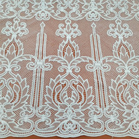 Dentelle Florale Rétro Européenne Soluble dans l'Eau, Bordure Brodé pour Vêtements et Accessoires Textiles de Maison