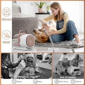 USA DDP spedizione gratuita a basso rumore 11000Pa cucciolo elettrico spazzola pettine gatto cane rimozione peli <span class=keywords><strong>Pet</strong></span> toelettatura kit aspirapolvere - Product Image 5