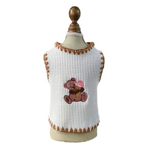 ONESTEP Manufacturer's Custom Embroidered Ice for Cream Bear Vest for <strong>Small</strong> Medium-Sized <strong>Dogs</strong> Spring Summer Pet <strong>Coat</strong> for Teddy - Product Image 5