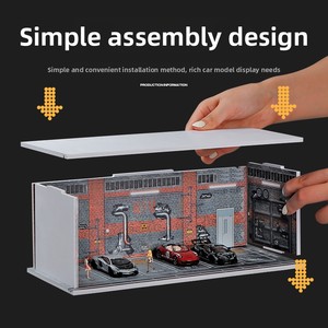 نموذج مشهد واقعي قابل للتخصيص بمقياس 1/64 من البلاستيك PVC مع إضاءة أكريليك - Product Image 3