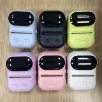 Printer Label Mini Thermal Bluetooth Pembuat Label Saku Barcode QR Code Mesin Pelabel Stiker Perekat Sendiri
