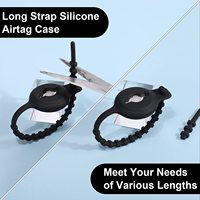 Support de vélo pour animaux de compagnie Compatible Airtag Boucle de fixation en silicone élastique étanche Fixation facile au vélo caché sous le siège