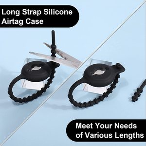 Soporte de bicicleta <span class=keywords><strong>para</strong></span> mascotas compatible con <span class=keywords><strong>Airtag</strong></span>, accesorio de silicona elástico impermeable, fácil de conectar a la bicicleta oculta debajo del asiento - Product Image 3