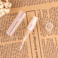 Botol semprot plastik Travel kecil Mini, botol parfum unik, botol parfum, sampel transparan, 2ml, 3ml, 4ml, 5ml