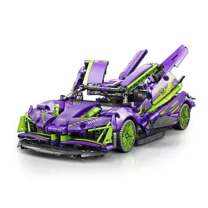 Yeni tasarım spor araba modeli Legoing Apolloos EVO süper yarış arabaları 1281 adet blokları setleri DIY bulmaca oyuncak inşaat blokları çocuklar için