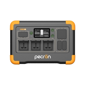 Station d'alimentation portable rechargeable PECRON E1000LFP 1800W LiFePO4 à onde sinusoïdale pure avec MPPT, lampe torche, télécommande et allume-cigare - Product Image 3