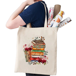 Bolso de Hombro de Lona con Cremallera y Estampado a Cuadros Italianos para Mujer, Bolso de Compras Reutilizable y Personalizable con Logotipo - Product Image 4