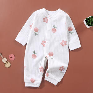 เสื้อผ้าเด็กแรกเกิดผ้าฝ้าย 100% แขนยาวฤดูใบไม้ผลิฤดูร้อนน่ารักการ์ตูนปุ่มสแน็ปปิด HENG SONG ทารกหญิงจั๊มสูทเต็มตัว - Product Image 5