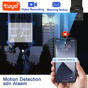 Cámara de seguridad inalámbrica Tuya Smart DIY HD Mini, compatible con visualización remota y grabación en bucle con detección de movimiento. - Product Image 6