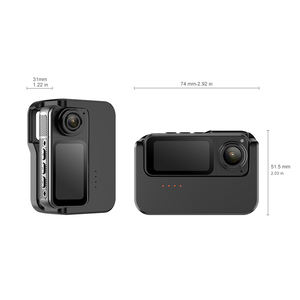 180 °   Caméra de poche intelligente avec objectif rotatif, 2.7K HD, autonomie ultra-longue, caméra d'action à pouce, WIFI, enregistreur photo et vidéo, caméra de sport - Product Image 6