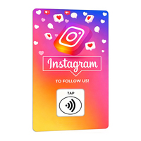 NFC Google Review Ins PVC Card TapFive RFID NTAG213 NTAG215 NTAG216 Media Smart Digital Business Card with Payment Application