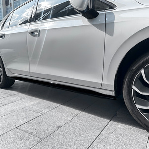 Volkswagen Golf 8 Side Skirt Piano Black Carbon Fiber Texture ABS 2020 Model AT Transmission Fitment - Product Image 2