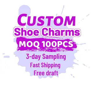 2024 Customized Manufacturers Soft Custom Logo Wholesale Pvc Rubber Anime Croc Charms Cute Shoes Charms