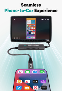 Adaptateur <span class=keywords><strong>CarPlay</strong></span> compact portable Ottocast, fonction MirrorTouch sans fil, <span class=keywords><strong>Bluetooth</strong></span> 4.2, garantie 1 an pour <span class=keywords><strong>CarPlay</strong></span> universel - Product Image 3