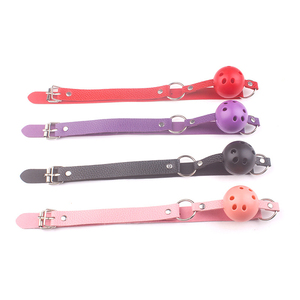 Ensemble de bondage en cuir Kit BDSM 7 pièces Menottes Fouet <span class=keywords><strong>Boule</strong></span> de bâillon <span class=keywords><strong>Harnais</strong></span> pour bondage BDSM - Product Image 4