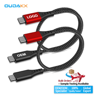 Câbles de données USB 3.2 Gen 2x2 PD3.1 20 Gbps haute flexibilité 1M 2M 240W OEM en vrac, charge rapide, Type C, cordon long, E-Marker CE pour ordinateur portable