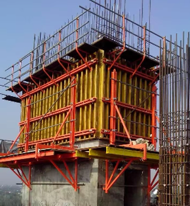 Système de coffrage cantilever CONSO pour la construction de murs de corps et de piliers de ponts en hauteur, haute résistance, réutilisable - Product Image 3