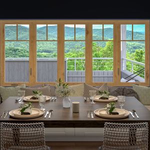 Ventanas grandes <span class=keywords><strong>de</strong></span> madera para el hogar, ventanas <span class=keywords><strong>de</strong></span> formas especiales impermeables e insonorizadas, último diseño - Product Image 2