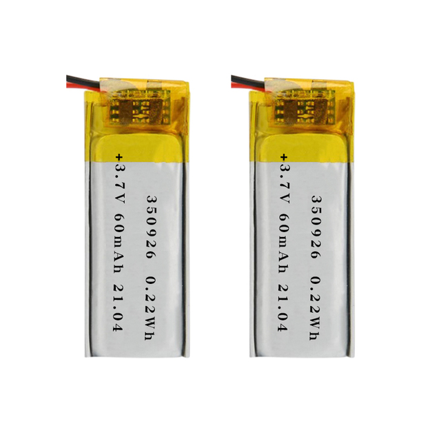 XHC 350926 3.7V 60mAh LiNiMnCoO2 Cathode Semi-solid State 500-Cycle 8g Operating Temp -20~60 Battery for Toys Power Tools