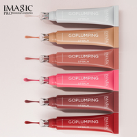 IMAGIC Gloss à lèvres longue tenue 6 teintes Effet miroir Repulpant Hydratant Laque à lèvres Lisse les ridules des lèvres Brillant Scintillant