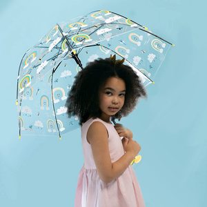Fantastique personnalisé Animal licorne impression dessin animé POE <span class=keywords><strong>petit</strong></span> <span class=keywords><strong>Transparent</strong></span> clair enfants enfants <span class=keywords><strong>parapluie</strong></span> - Product Image 4