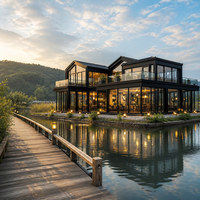 Fabricant de maisons mobiles modulaires en structure acier, villas de vacances en bord de mer, hôtels préfabriqués et cabanes.