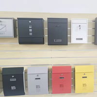 Boîte aux lettres murale extérieure en acier inoxydable de style européen et américain, étanche et verrouillable, service OEM/ODM personnalisé