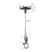 Accessoires d'éclairage contemporains intérieurs/extérieurs écologiques HD Factory Supply : Luminaires, lampes pour plantes, raccords en câble d'acier
