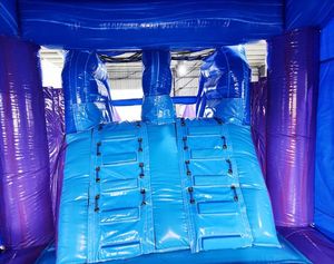 Château gonflable commercial violet en PVC avec souffleur, 7x4m, garantie 2-3 ans, pour usage intérieur/extérieur - Product Image 6