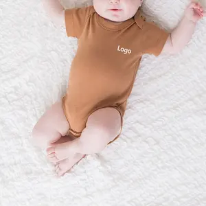 Body d'été biologique 100% coton pour bébé et enfant Vêtements à manches courtes pour bébé Romper