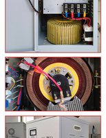 Stabilisateur de tension AC entièrement automatique contrôlé par un servomoteur 10KVA/20KVA/30KVA SVC monophasé entrée 150-250V cuivre